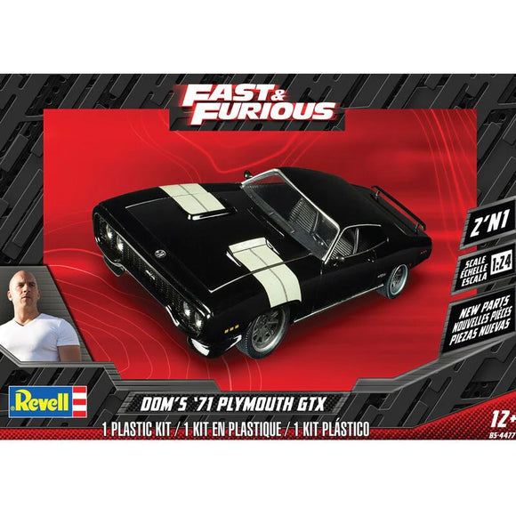 REVELL 1:24 DOMS 71 PLYMOUTH GTX