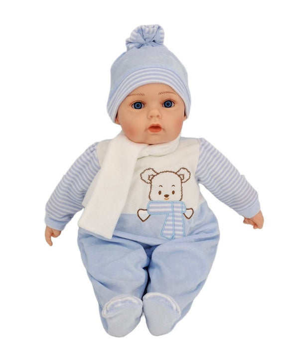 BABY DOLL WILLIAM BLUE PUPPY JUMPSUIT