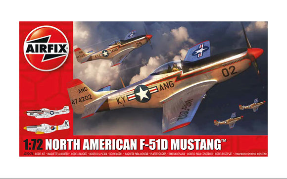 AIRFIX 1:72 NORTH AMERICAN F51D MUSTANG
