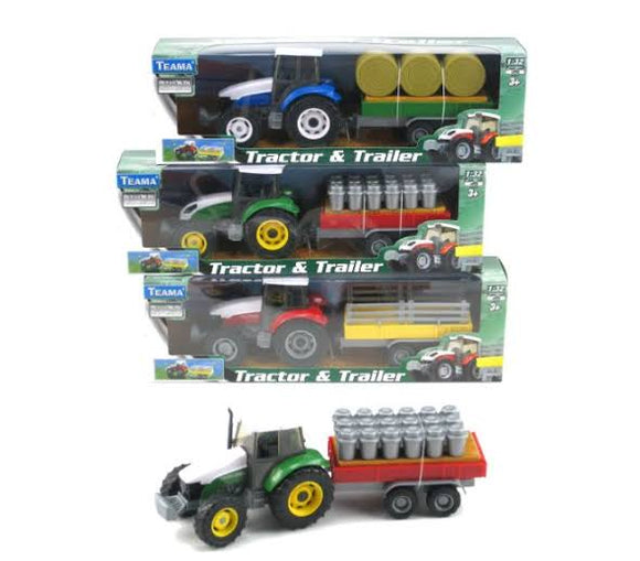 FARM TRACTOR & TRAILER