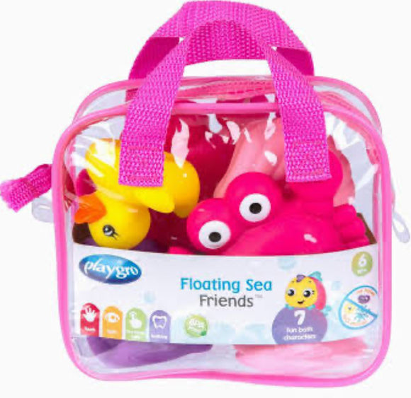 PLAYGRO FLOATING SEA FRIENDS PINK