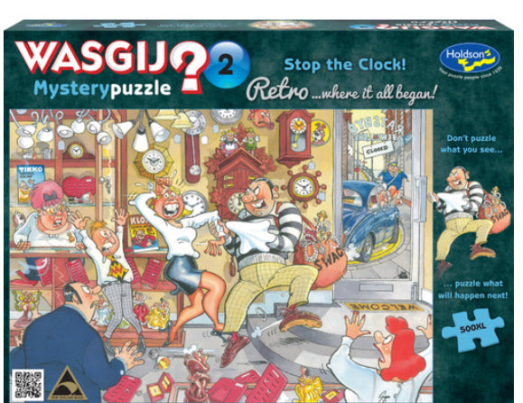 PUZZLE WASGIJ #2 RETRO STOP THE CLOCK