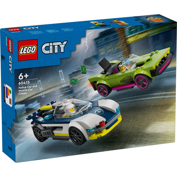 LEGO 60415 CITY POLICE CAR W MUSCLE CAR