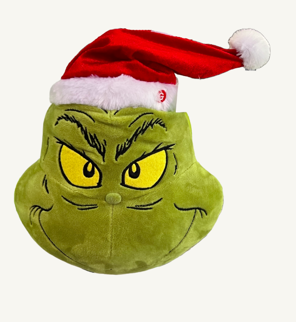 GRINCH HOLIDAY GREETER HANGING HEAD