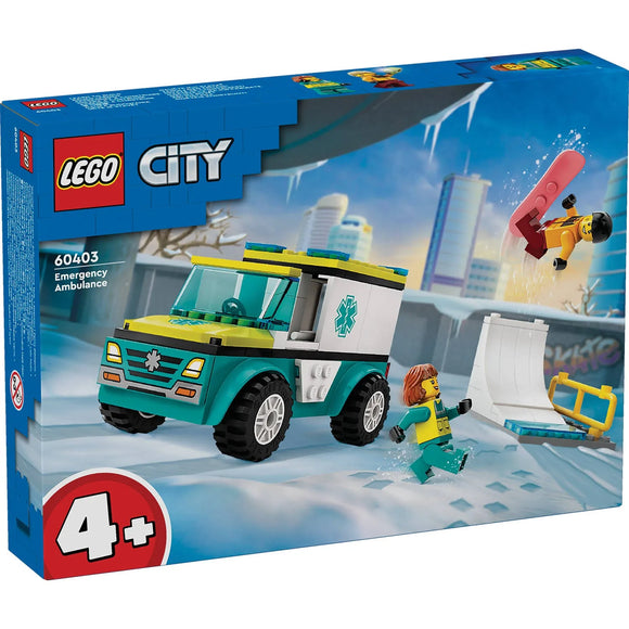 LEGO 60403 CITY AMBULANCE & SNOWBOARDER