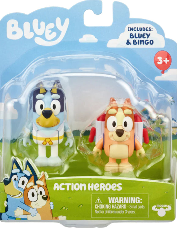 BLUEY S9 2 PACK FIGURES AST