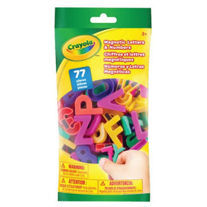 CRAYOLA 77PC LETTERS & NUMBERS MAGNETIC