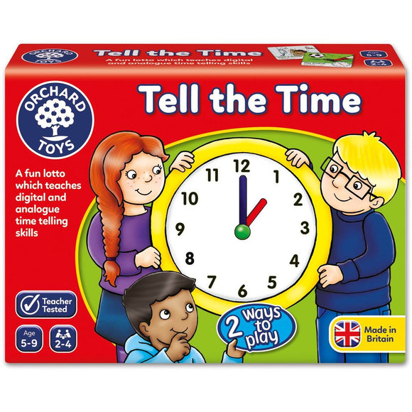 ORCHARD TOYS TELL THE TIME LOTTO GAME