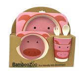 BAMBOOZOO DINNERWARE 5PCS PIG