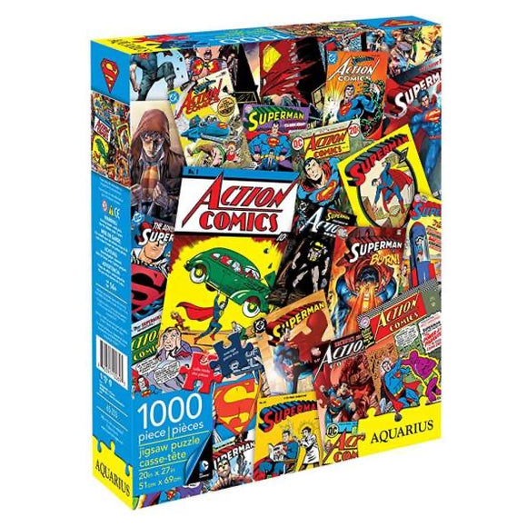 PUZZLE 1000PC SUPERMAN RETRO COLLAGE