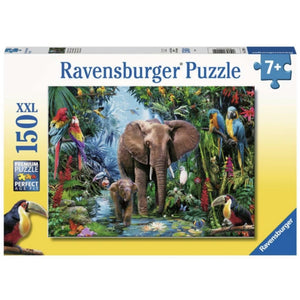 PUZZLE 150PC ELEPHANTS AT THE OASIS