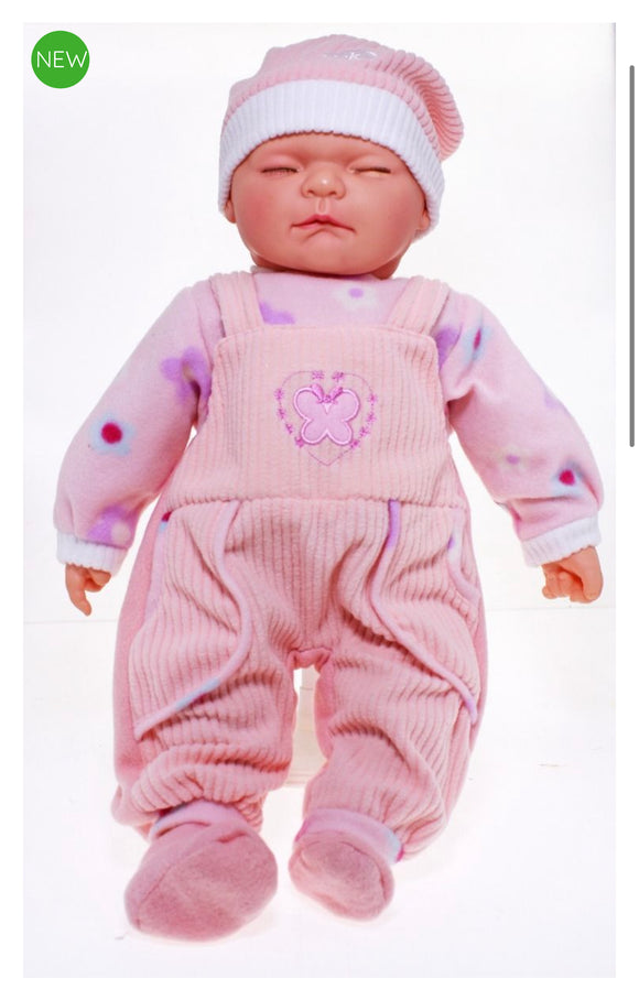BABY DOLL CHLOE LIGHT PINK OVERALLS