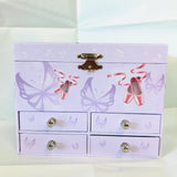 MUSICAL JEWELLERY BOX WITH 4 DRAWS