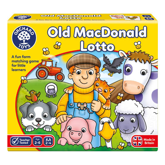 ORCHARD TOYS OLD MCDONALDS LOTTO GAME