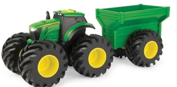 JD L&S MONSTER TREADS TRACTOR W WAGON