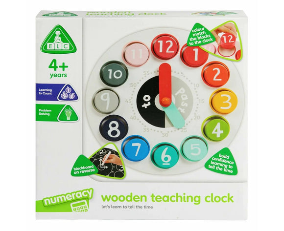 ELC WOODEN TEACHING CLOCK