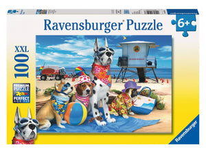 PUZZLE 100PC NO DOGS ON BEACH