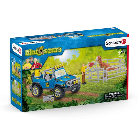 SCHLEICH 41464 OFF ROAD CAR AND DINO