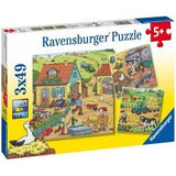 PUZZLE 3X49PC ON THE FARM