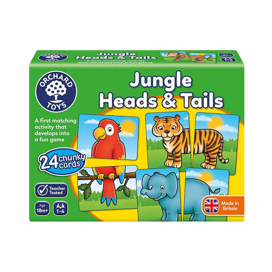 ORCHARD TOYS JUNGLE HEADS OR TAILS GAME