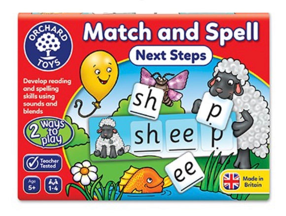 ORCHARD TOYS MATCH & SPELL NEXT STEPS