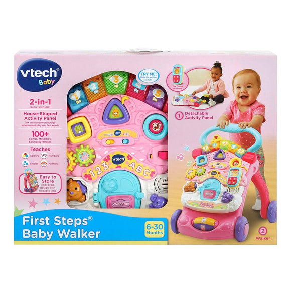 VTECH FIRST STEPS BABY WALKER PINK REFRE